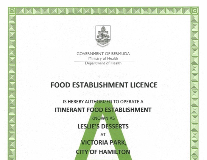 Food Establishment Licence, A rating