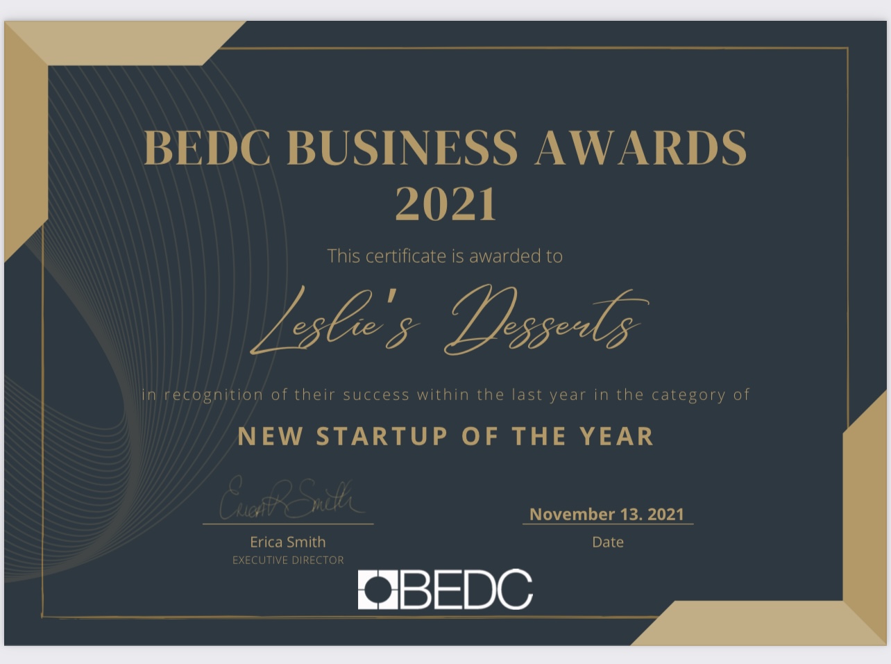 BEDC New Startup of the Year 2021